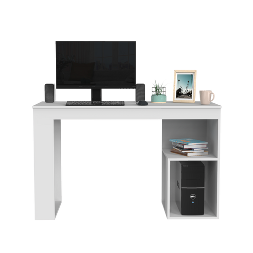 Escritorio Texi, Blanco,Con Amplio Espacio de Trabajo