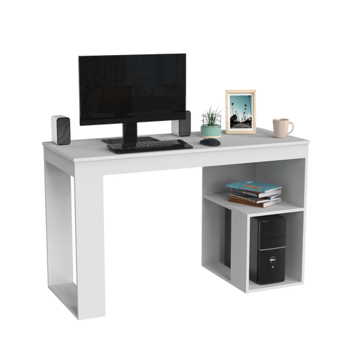 Escritorio Texi, Blanco,Con Amplio Espacio de Trabajo
